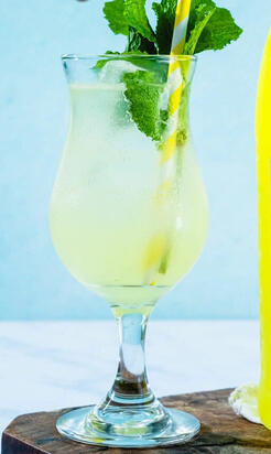 Hera's Crown. A refreshing drink that combines the crispness of mint with the sweetness of sugar, the tang of lime, and the bite of white rum. It will leave you wanting more of the refreshing and subtle complexity of this classic cocktail.